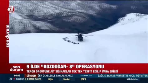 9 ilde PKKya BOZDOĞAN-8 operasyonu Gündem